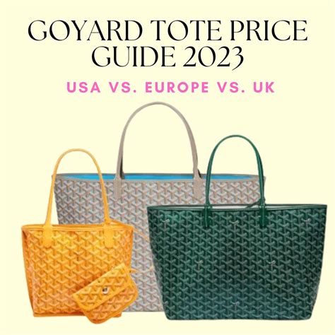 goyard tote cost.